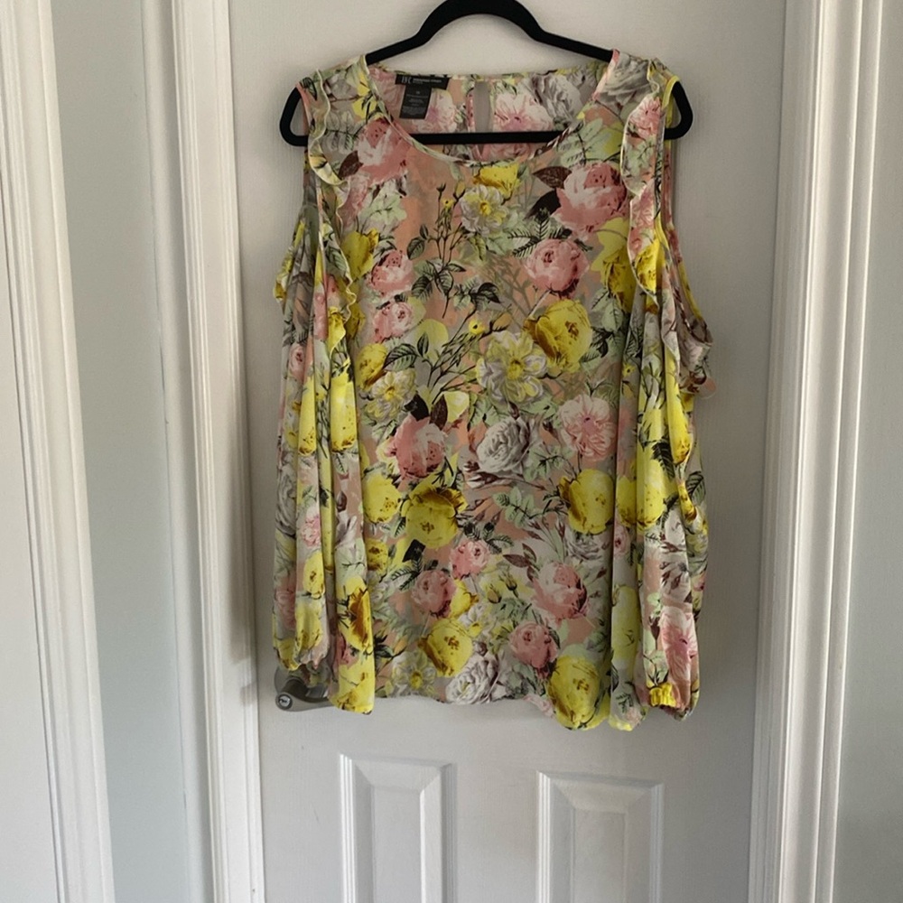 INC Cold- Shoulder Top-2X